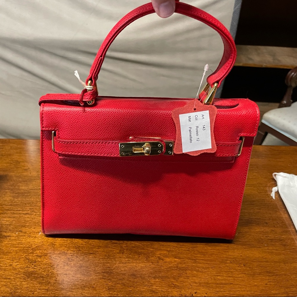 New Red Carbotti Crossbody purse